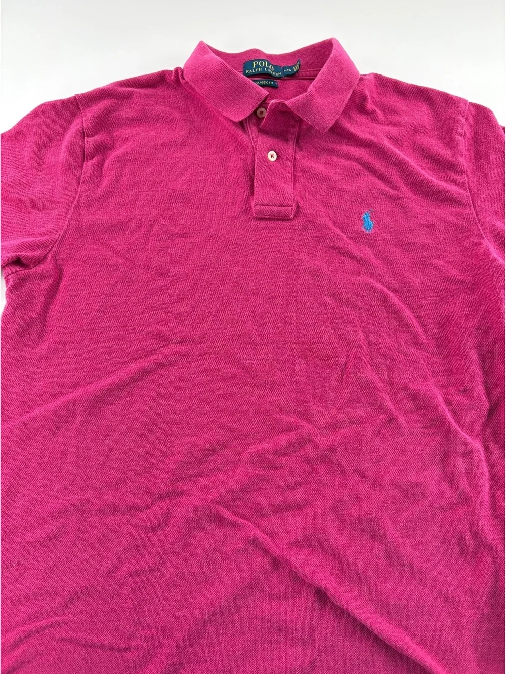 Polo Ralph Lauren Polo Men's Large Berry Pink Classic Fit Cotton